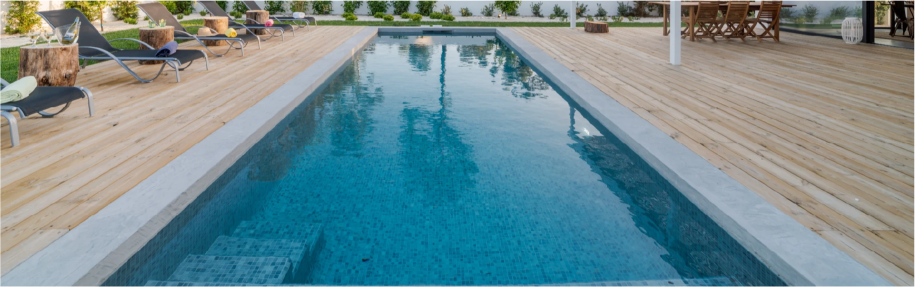 13. Pool area maintenance and upgrades (tile cleaning, pressure washing, repainting pool decks, fixing poolside furniture or structures)